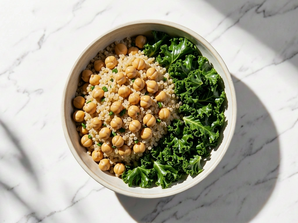 Ingredientes frescos y saludables para planificación nutricional