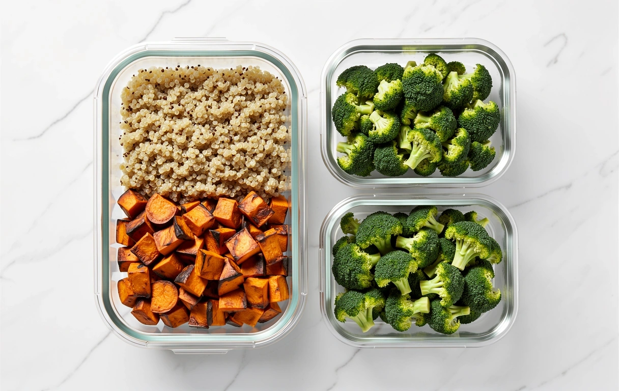 Preparación de comidas en recipientes